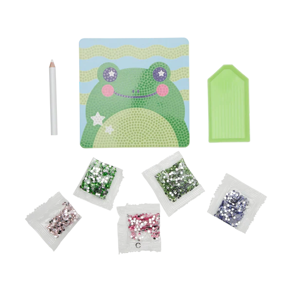 FUNNY FROG RAZZLE DAZZLE DIY MINI GEM ART KIT