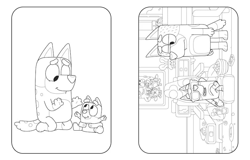 BLUEY SUPER MEGA COLORING BOOK