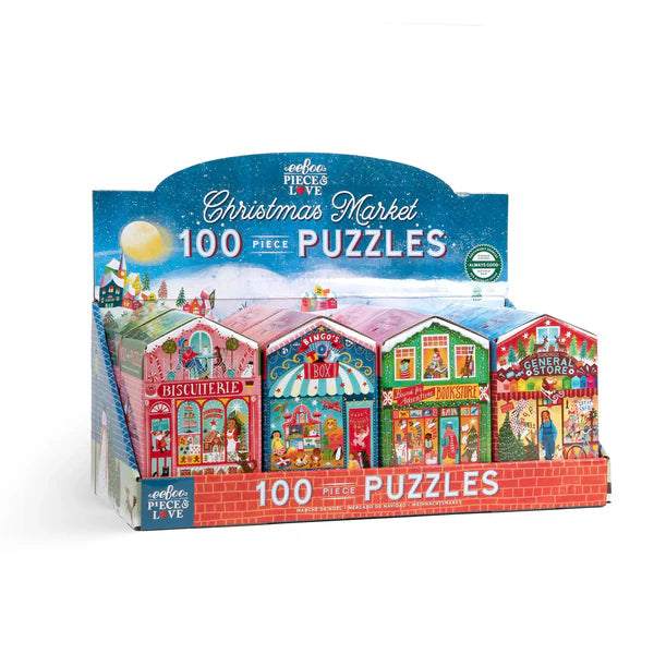 CHRISTMAS MARKET 100 PUZZLE ASSORT