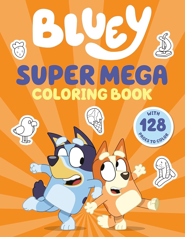 BLUEY SUPER MEGA COLORING BOOK