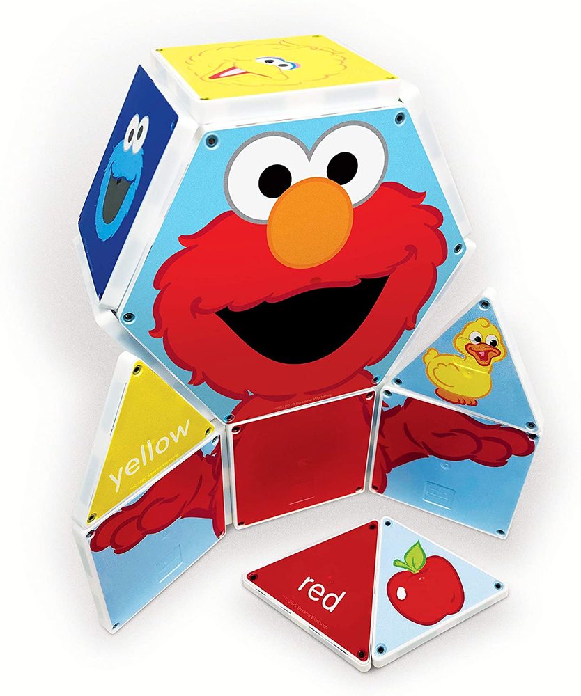 COLOR WITH ELMO MAGNA TILES