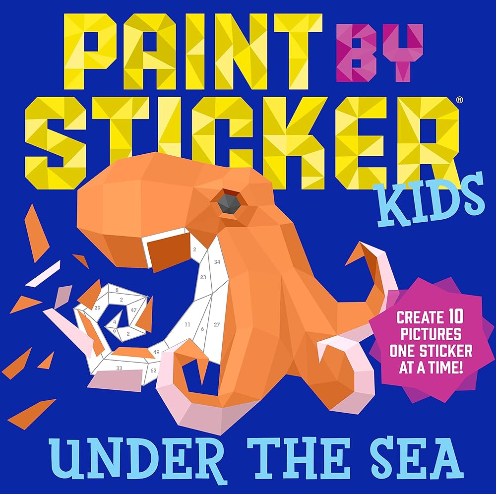 UNDER THE SEA PAINT BY STICKER KIDS
