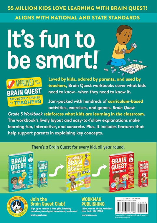 BRAIN QUEST WORKBOOK 5 GRADE