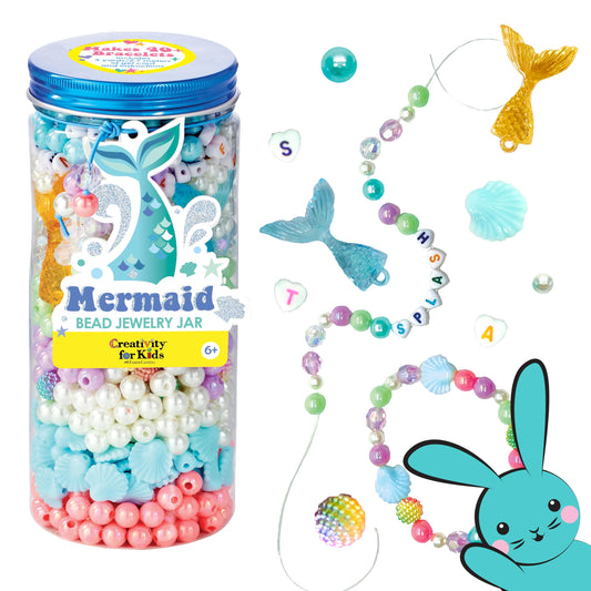 MERMAID BEAD JEWELRY JAR