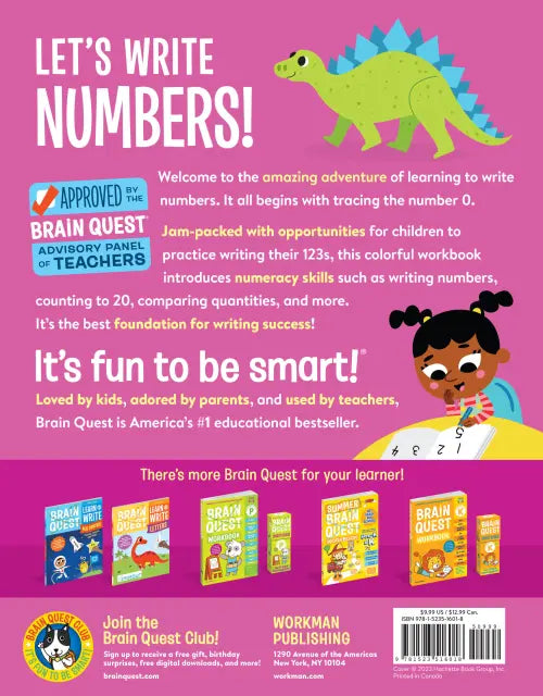 BRAIN QUEST LEARN TO WRITE NUMBERS