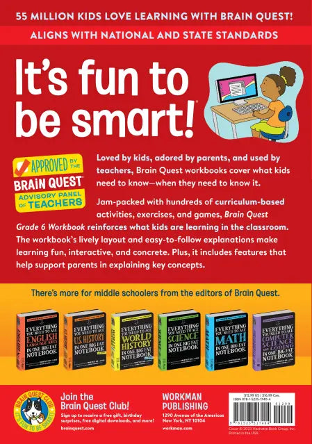 BRAIN QUEST WORKBOOK  6 GRADE