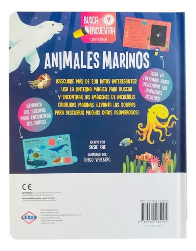 BUSCA Y ENCUENTRA LINTERNA - ANIMALES MARINOS