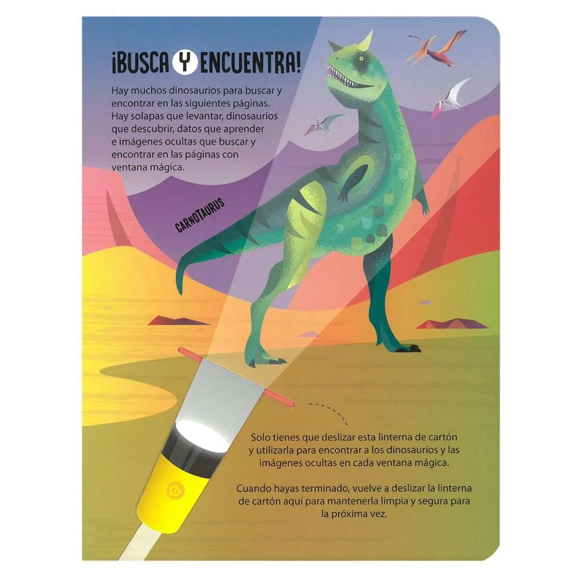 BUSCA Y ENCUENTRA DINOSAURIO LINTERNA