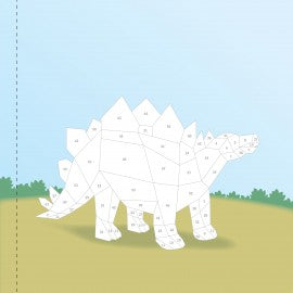 Dinosaurs Paint By Stickers