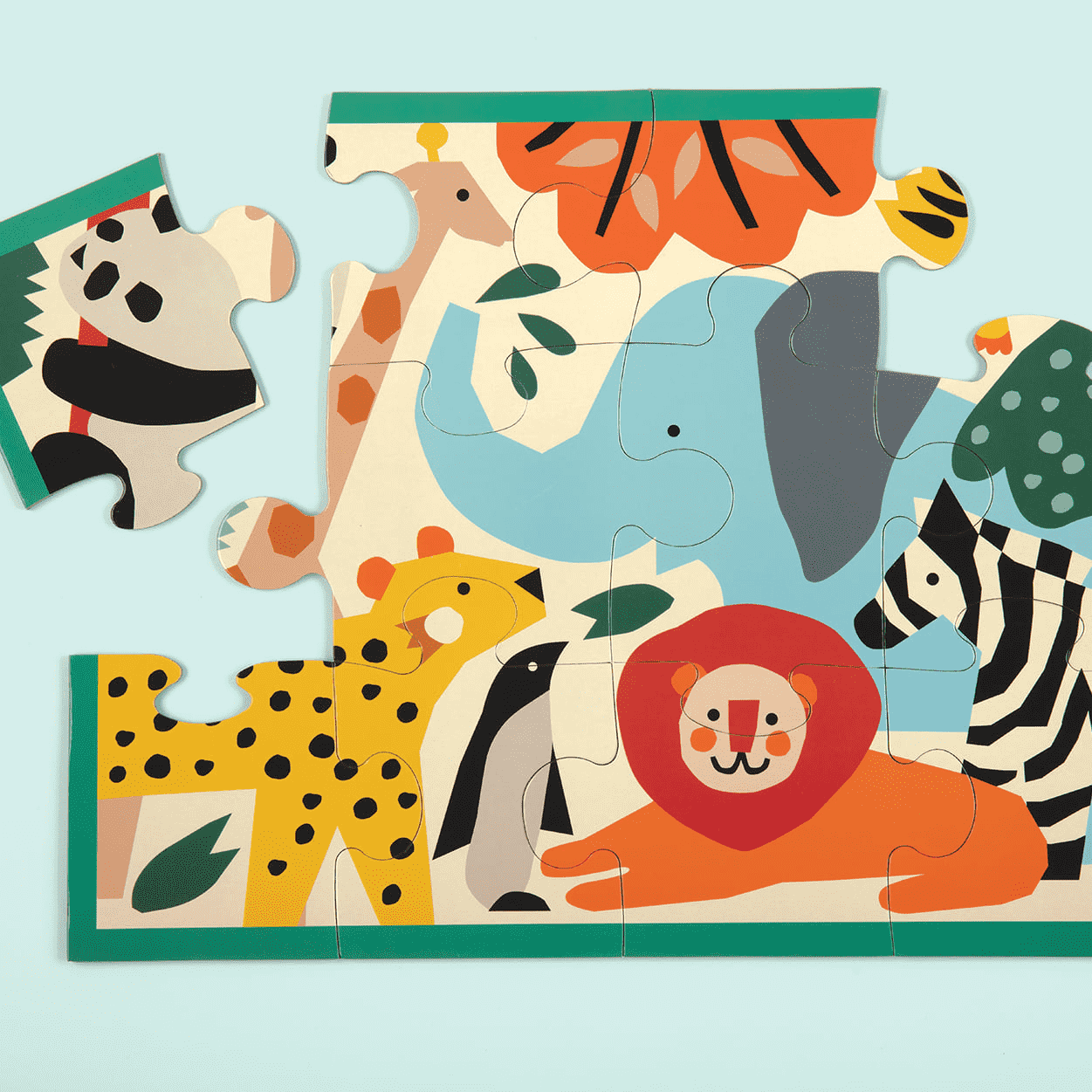 Pouch Puzzle Zoo Animals