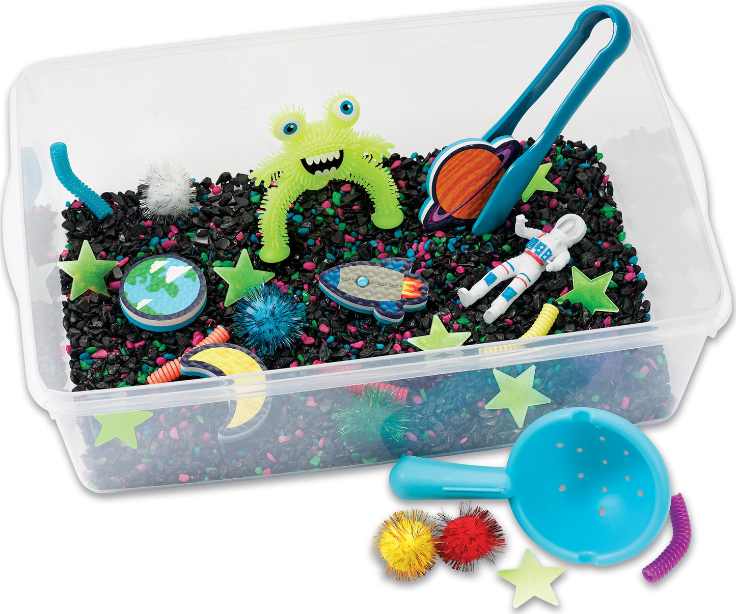 SENSORY BIN OUTER SPACE