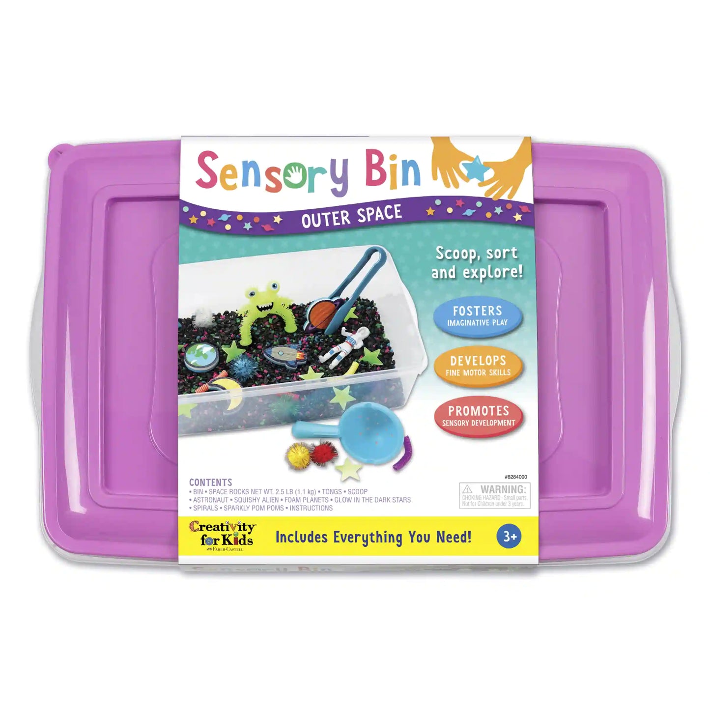 SENSORY BIN OUTER SPACE
