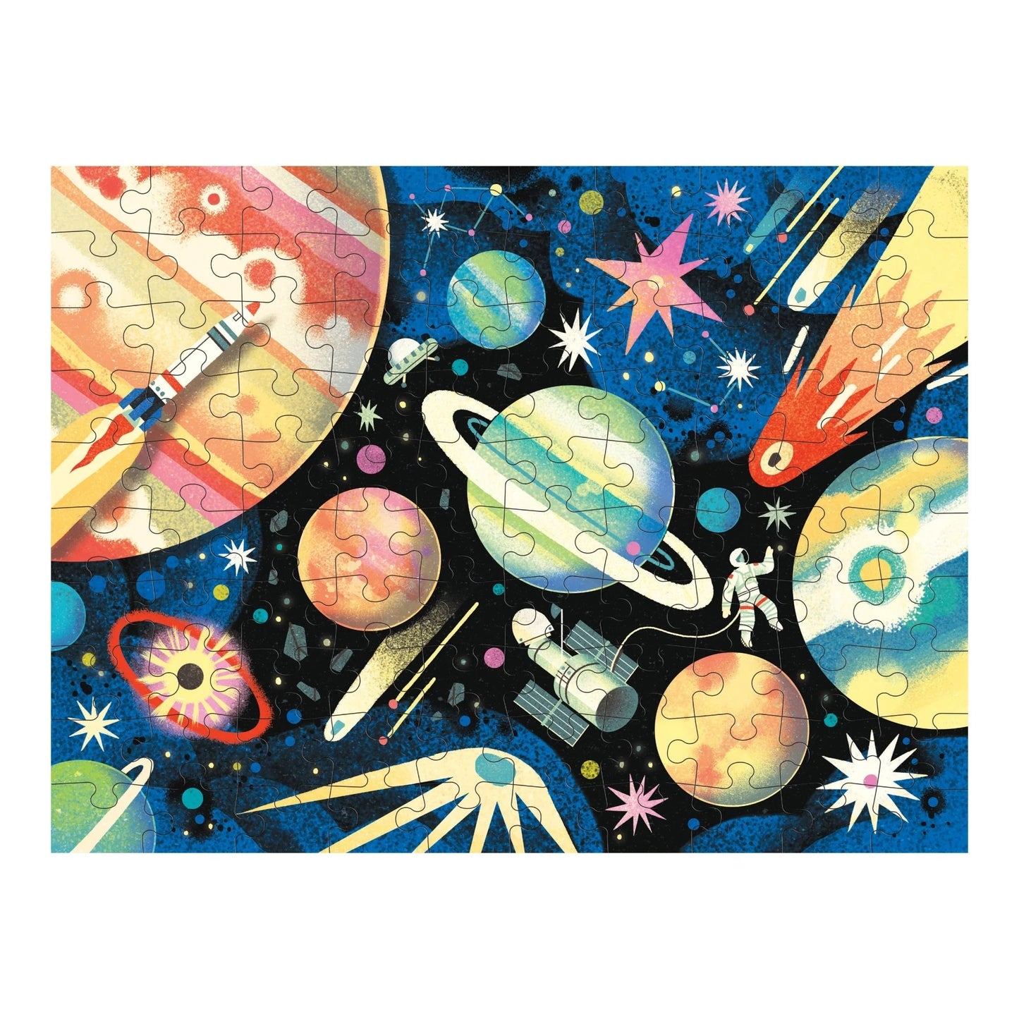 SPACE MISSION 100 PIECE DOUBLE-SIDED PUZZLE