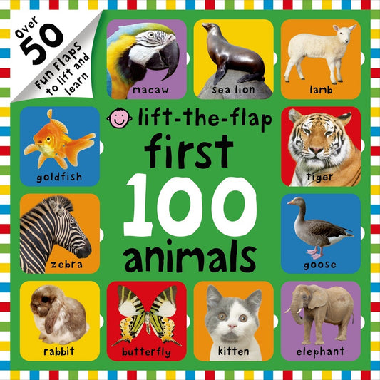 FIRST 100 ANIMALS LIFT-THE-FLAP PRIDDY BOOKS