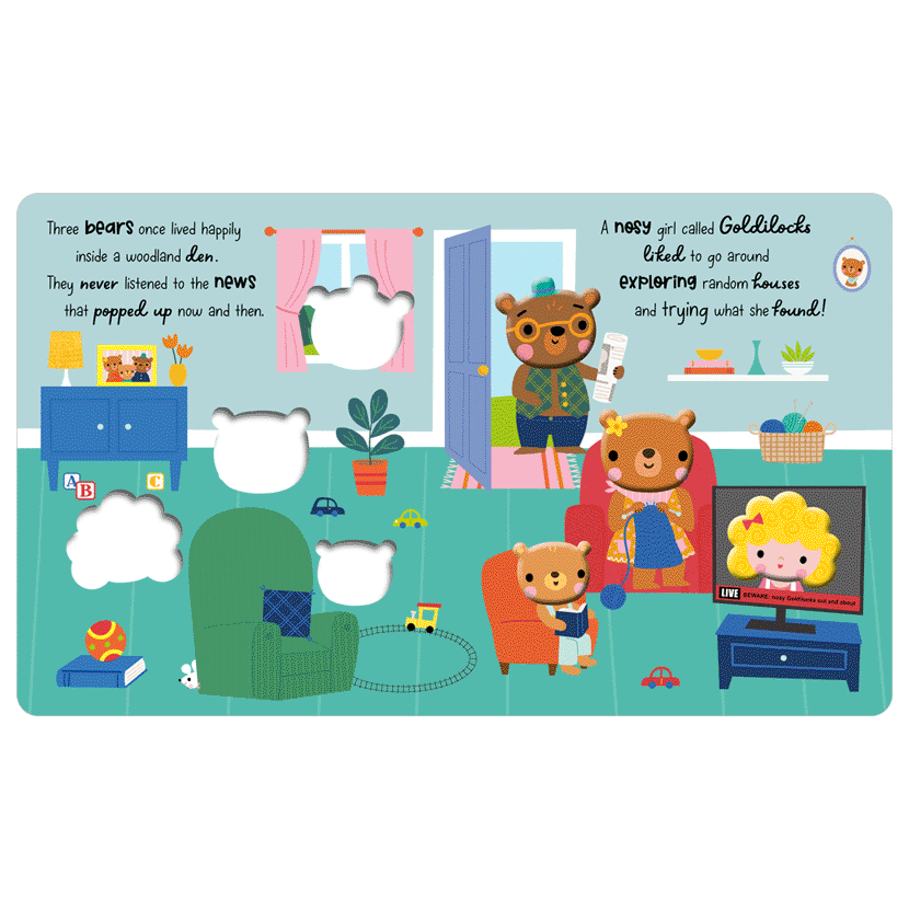 GOLDILOCKS AND THE THREE BEARS CARTÓN