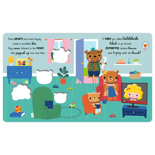 GOLDILOCKS AND THE THREE BEARS CARTÓN