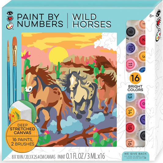 PAINT BY NUMBERS WILD HORSES