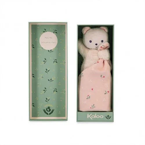 DOUDOU OURS FEUILLES D AMOUR