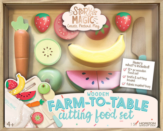 WOODEN CUTTING FOOD PLAYSET