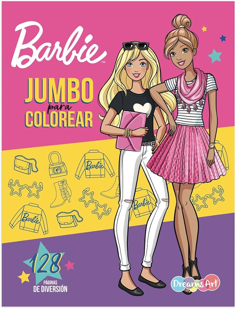 BARBIE JUMBO PARA COLOREAR