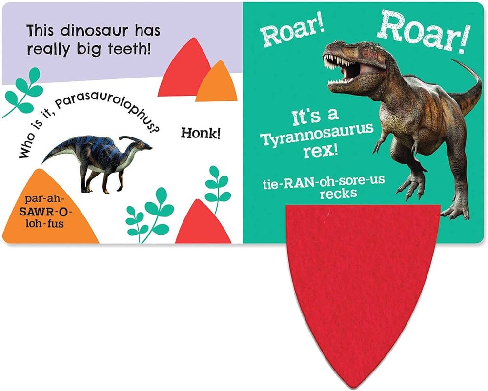 FIRST FELT FLAPS DINOSAURS