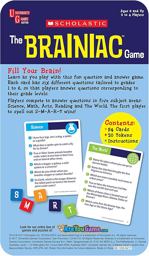 THE BRAINIAC GAME FILL YOUR BRAIN