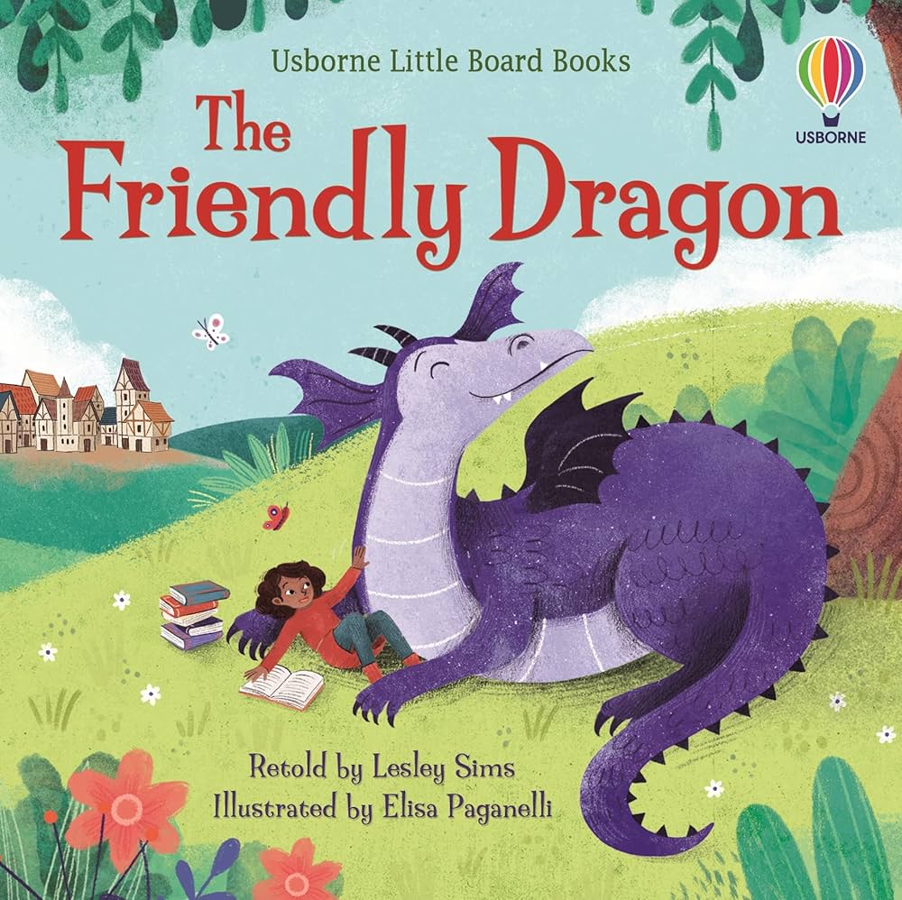 USBORNE LITTLE BOARD BOOKS THE FRIENDLY DRAGON