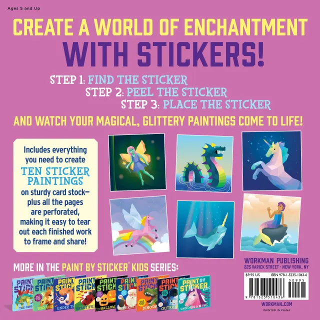 MERMAIDS AND MAGIC! PAINT BY STICKER KIDS