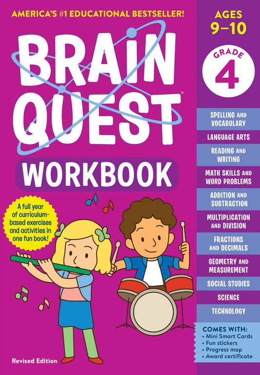 BRAIN QUEST WORKBOOK 4 GRADE