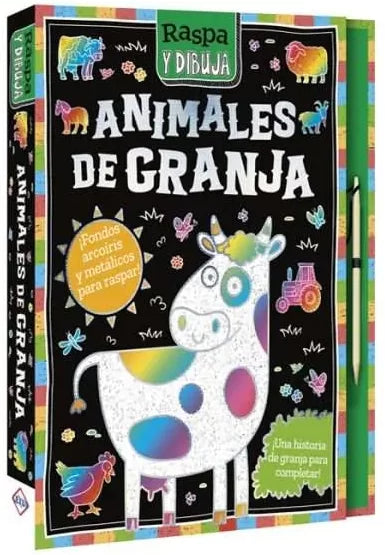 RASPA Y DIBUJA ANIMALES DE LA GRANJA