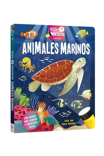 BUSCA Y ENCUENTRA LINTERNA - ANIMALES MARINOS