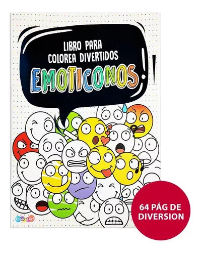 LIBRO PARA COLOREAR DIVERTIDOS EMOTICONOS