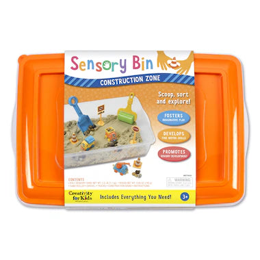 SENSORY BIN CONSTRUCTION ZONE