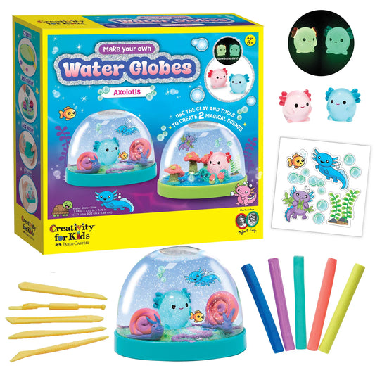 WATER GLOBES AXOLOTLS