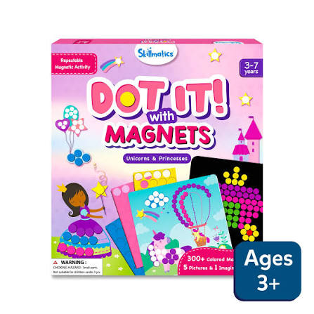DOT IT! WITH MAGNETS UNICORNS AND PRINCESSES