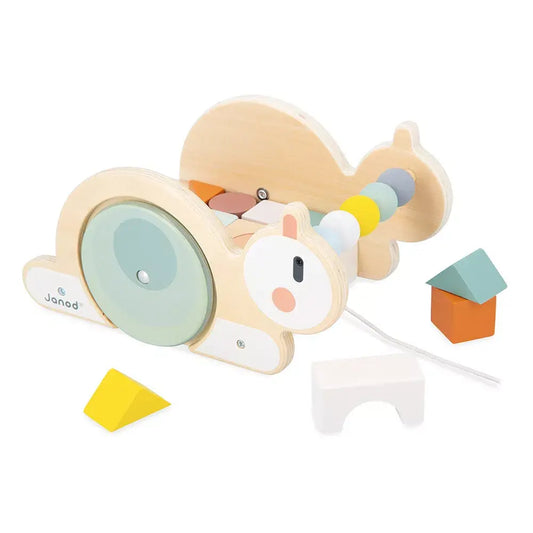 SWEET COCOON - PULL - ALONG SNAIL CUBE TROLLEY