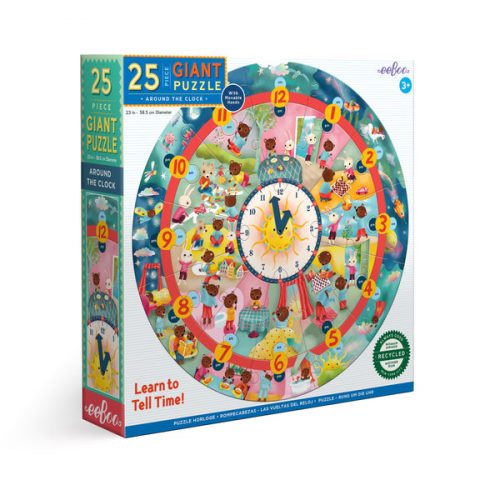 Around The Clock 25Pc Giant Round Puzzle