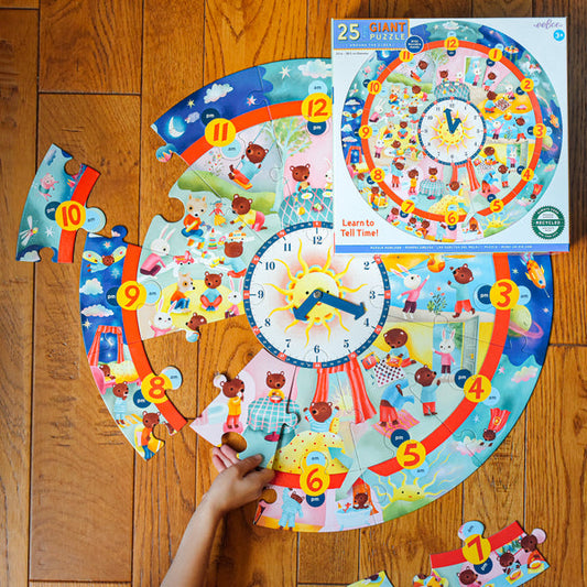 Around The Clock 25Pc Giant Round Puzzle