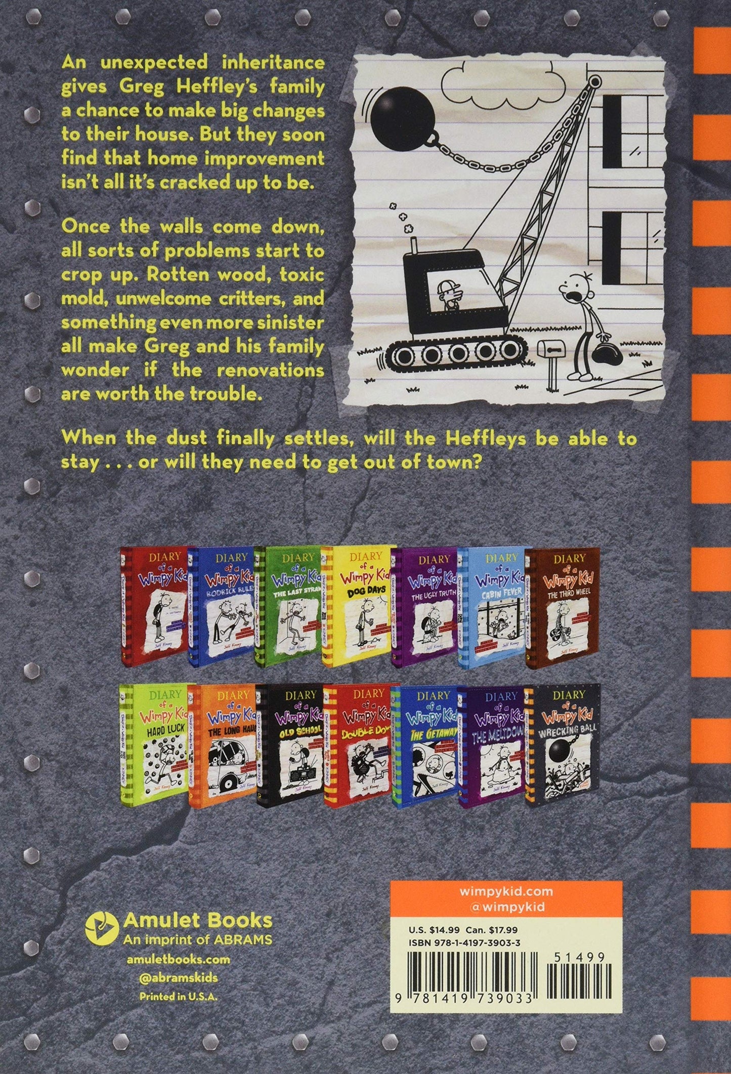 Diary Of A Wimpy Kid Book #14 Wrecking Ball