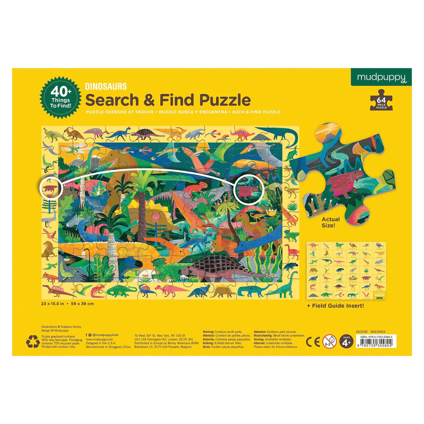 Dinosaurs Search And Find Puzzle