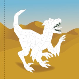 Dinosaurs Paint By Stickers