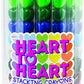 HEART TO HEART STACKING CRAYONS - TUB