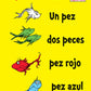 Un Pez Dos Peces Pez Rojo Pez Azul New
